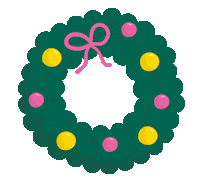 Christmas Wreath Sticker by PINK PANDA / Licila.si