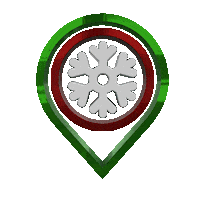 Christmas 3D Sticker by Chris Gannon