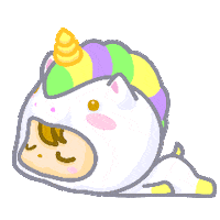 kiktoyz baby unicorn middlefinger quay Sticker