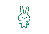 Happy Bunny Sticker by Emily Cox