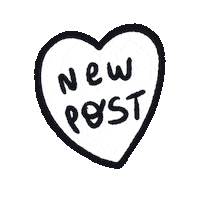 black and white love Sticker