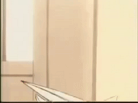 paper airplane cat GIF