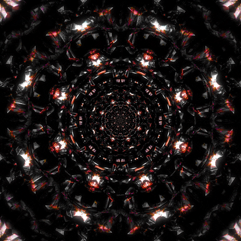 konczakowski trippy endless lights cyber GIF