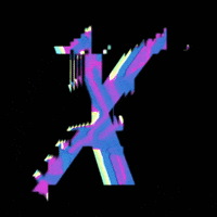 Glitch Alphabet GIF
