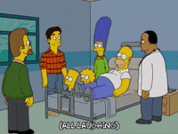 homer simpson laughing GIF