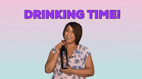 ComedianHollyLogan giphygifmaker giphyattribution drink wine GIF
