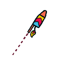 Rocket Fireworks Sticker by Costa Coffee India