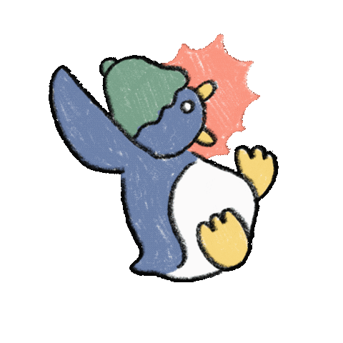 Morinoasobiba giphyupload penguin surprised sauna Sticker