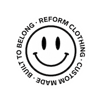 Happy Custom Sticker by Reform Clothing