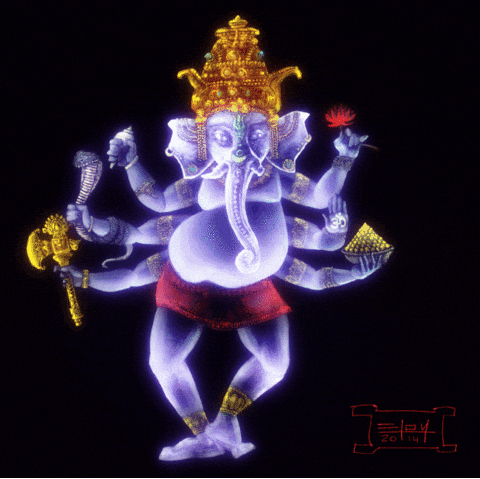 Lord Ganesha in motion — remover of obstacles, bearer of wisdom