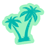 Palm Tree Fun Sticker by Papa's Herb