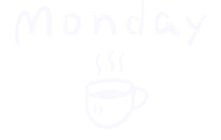 Monday Morning Coffee Sticker by Miss NoProblem
