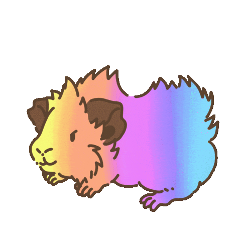 Licht Guineapig Sticker