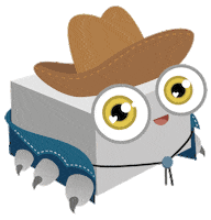 Cowboy Bug Sticker by Karl Kratz