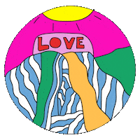 Salvation Mountain Love Sticker