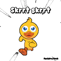 Duck Speed Sticker by VeeFriends