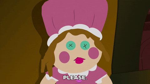 sad pink GIF by South Park 