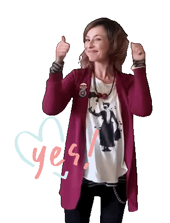 FabbricadiGiuggiole giphyupload happy wow yay Sticker