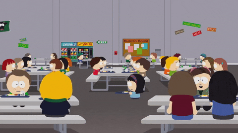 walking eating GIF by South Park 