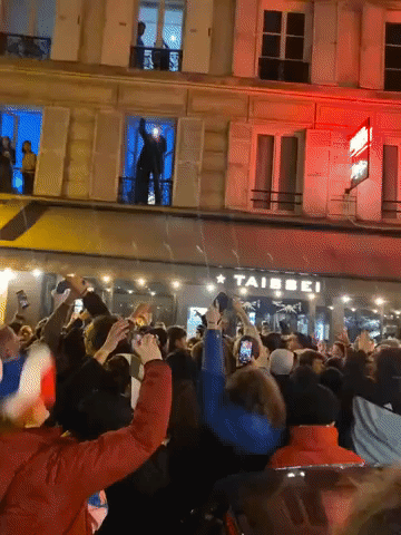 France Fans Sing in Paris After World Cup Quarterfinal Win
