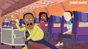 Season 1 Airplane GIF by Rick and Morty