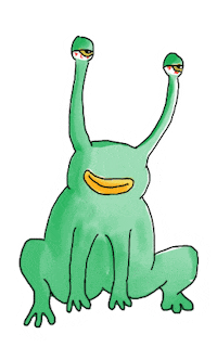 bezwepo happy frog stone grenouille Sticker