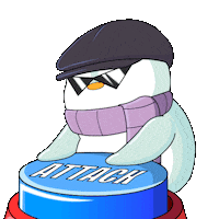Fight Go Sticker by Pudgy Penguins