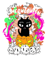 black cat Sticker by Geo Law