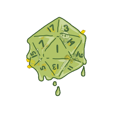 Dices Dungeons And Dragons Sticker
