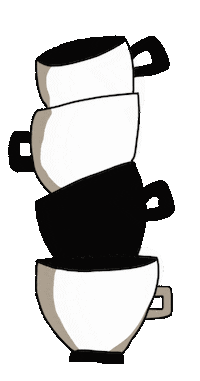 But First Coffee Sticker by Nadine Chaignat