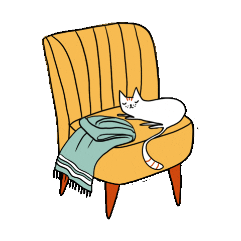 Cat Relax Sticker by eh sisters