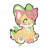 Cat Spinning Sticker