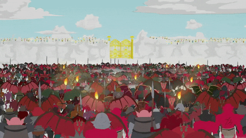 crowd battle GIF by South Park 
