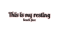 summer resting Sticker