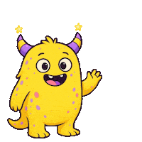 Little Monsters Hello Sticker