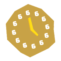 wijzijndoordacht clock Sticker