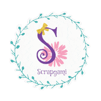 Scrapgami flower bow flor accessories Sticker