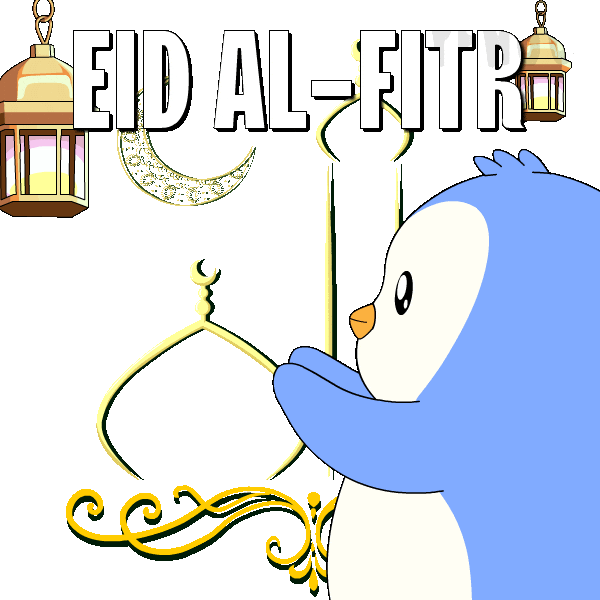 Pray Eid Al Fitr Sticker by Pudgy Penguins