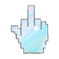 Hate You Middle Finger Sticker by imoji