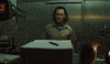 Disney gif. Tom Hiddleston as Loki in Loki furrows his brow as he throws out his arms and says, "This is absurd."