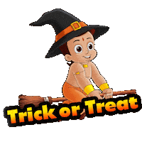 Halloween Ghost Sticker by Chhota Bheem