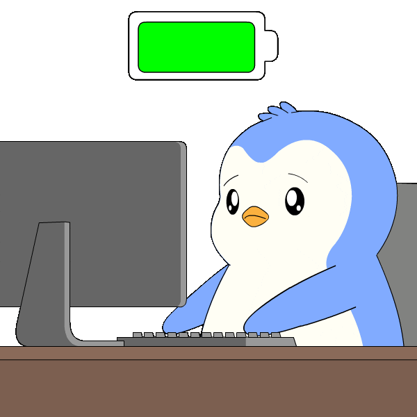 Tired Work Sticker by Pudgy Penguins