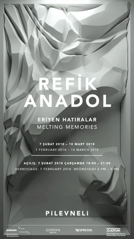 melting memories - refik anadol GIF