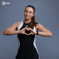 Heart Love GIF by WTA
