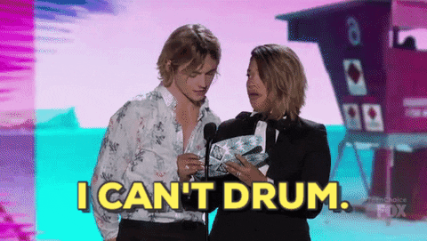 i can't drum gina rodriguez GIF by FOX Teen Choice