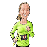 Run Running Sticker by eBibs