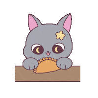 Hungry Curry Puff Sticker by Mira & Ink