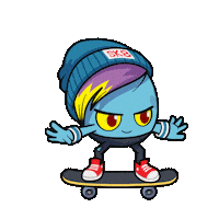 Toikido run skate egg skateboard Sticker