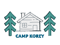 Cabin Camping Sticker by Camp Korey