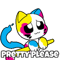 Come On Please Sticker by Christophers Genie